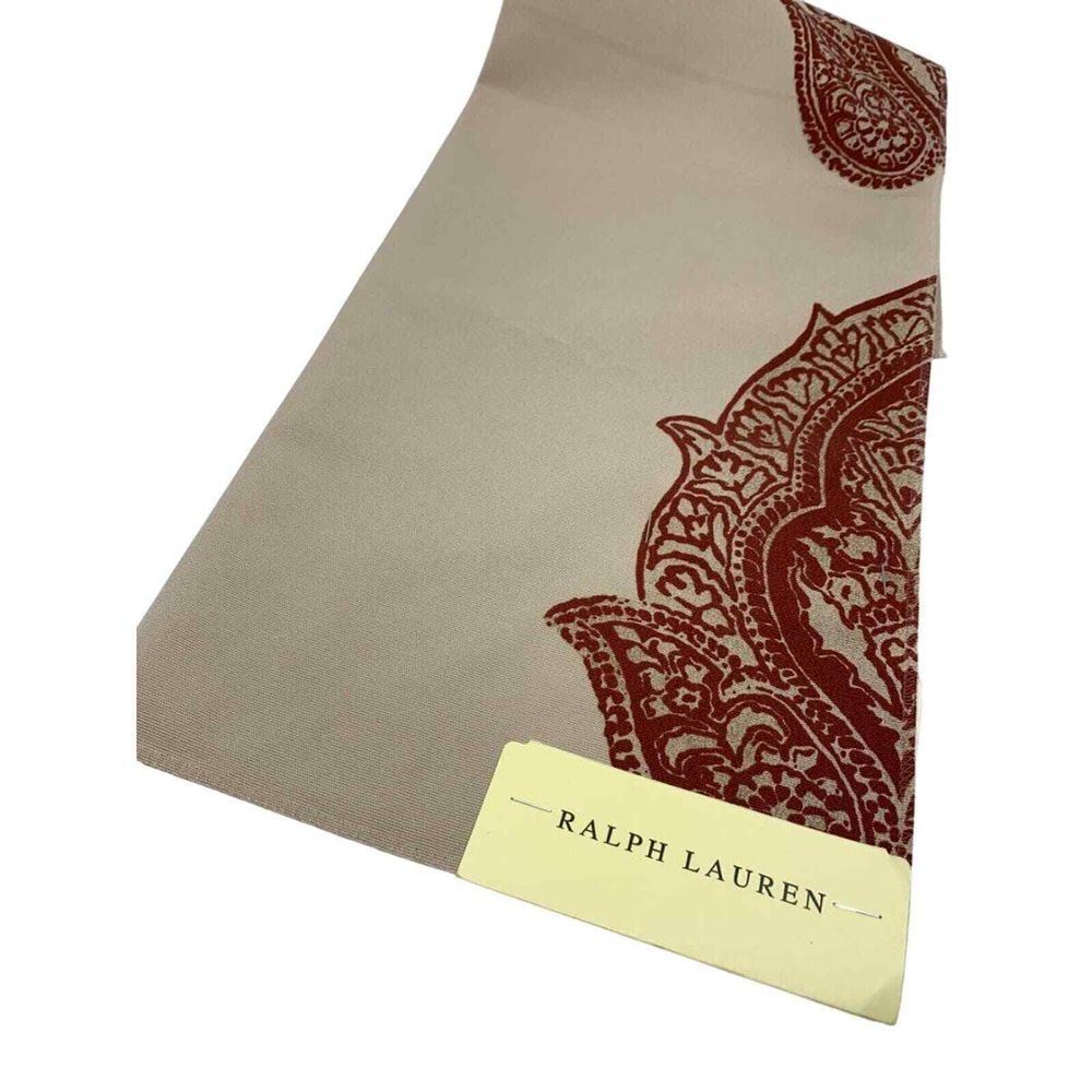 Ralph Lauren Robbins Hill Clay Paisley Fabric Sample/Remnant 26x26 Crafts